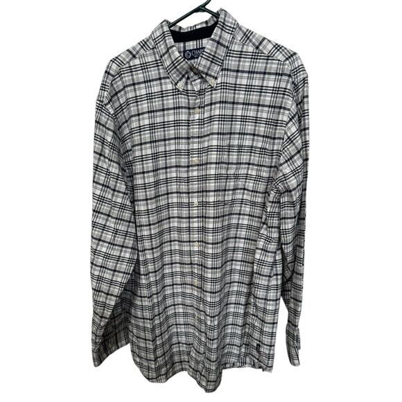Chaps Button Up Shirt Mens Extra Large Tall XLT Fall Winter Dad Casual Normcore - Picture 1 of 10